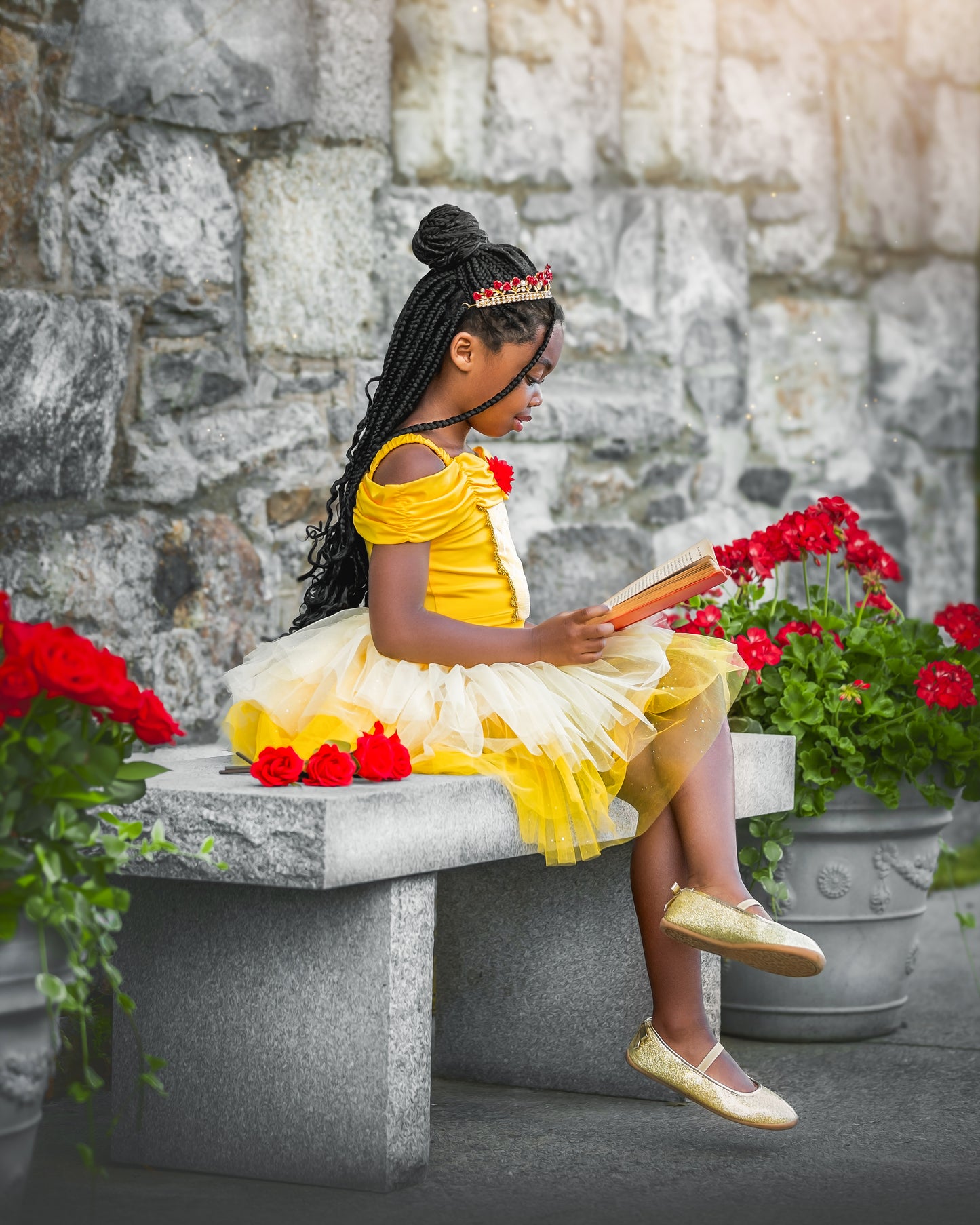 Princess Belle Bamboo tutu set