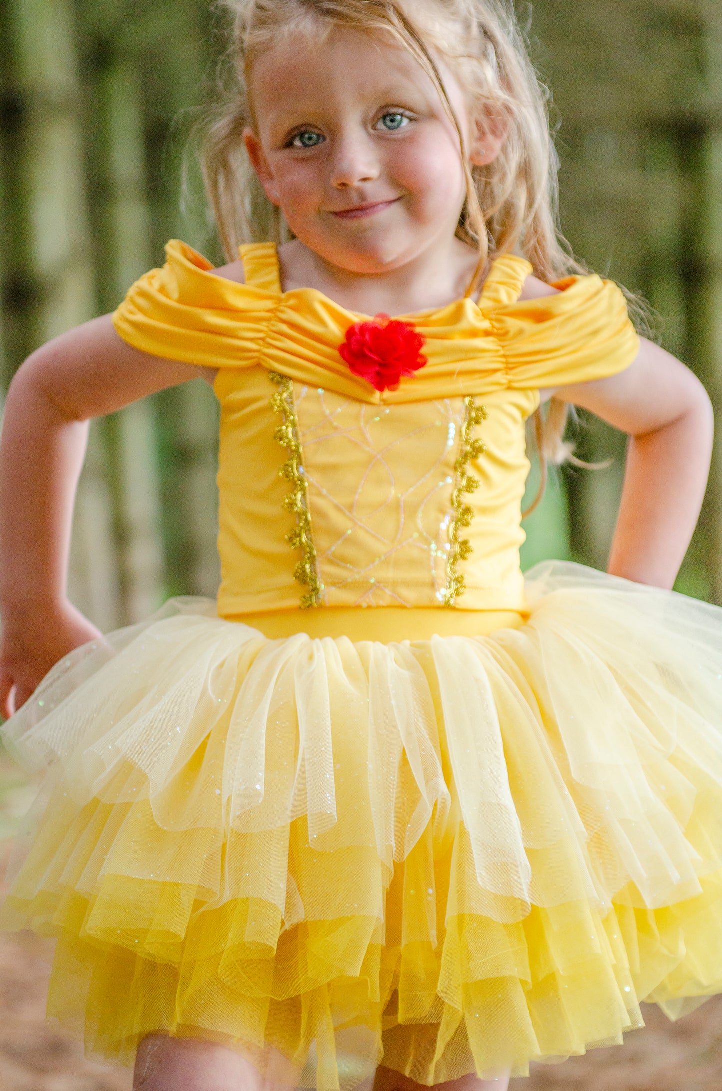 Princess Belle Bamboo tutu set