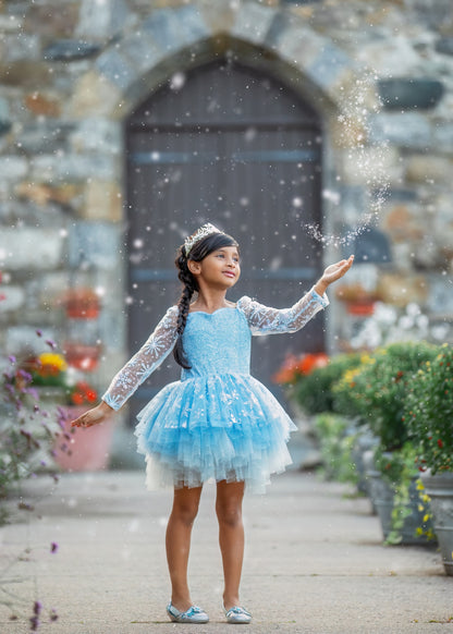 BLUE SNOWFLAKE Tutu Leotard