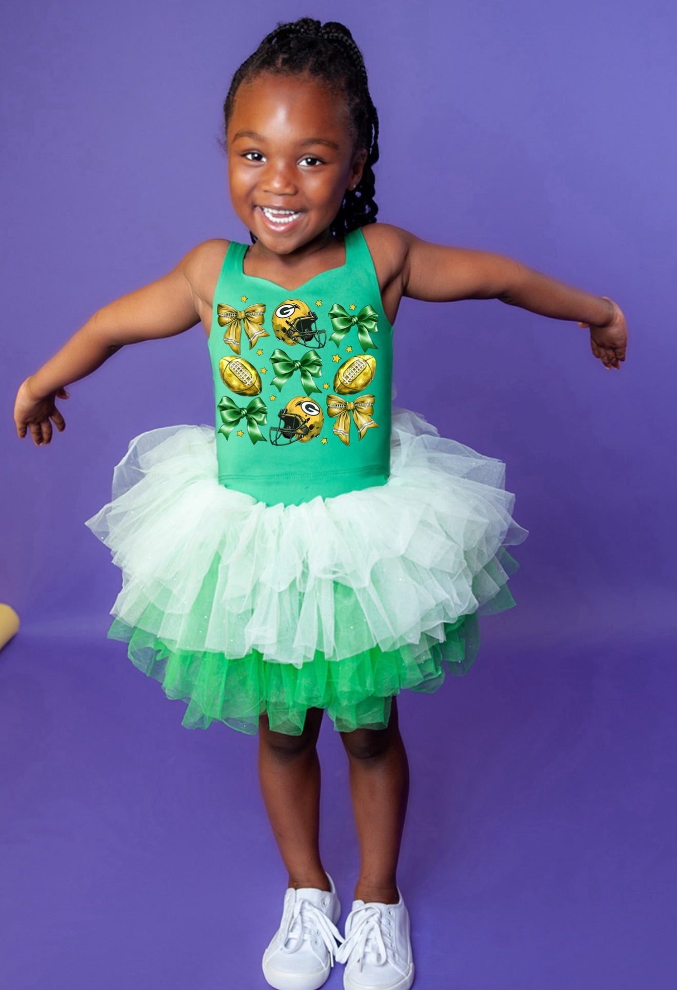 Packers two piece tutu set full coverage (select your design and tutu)