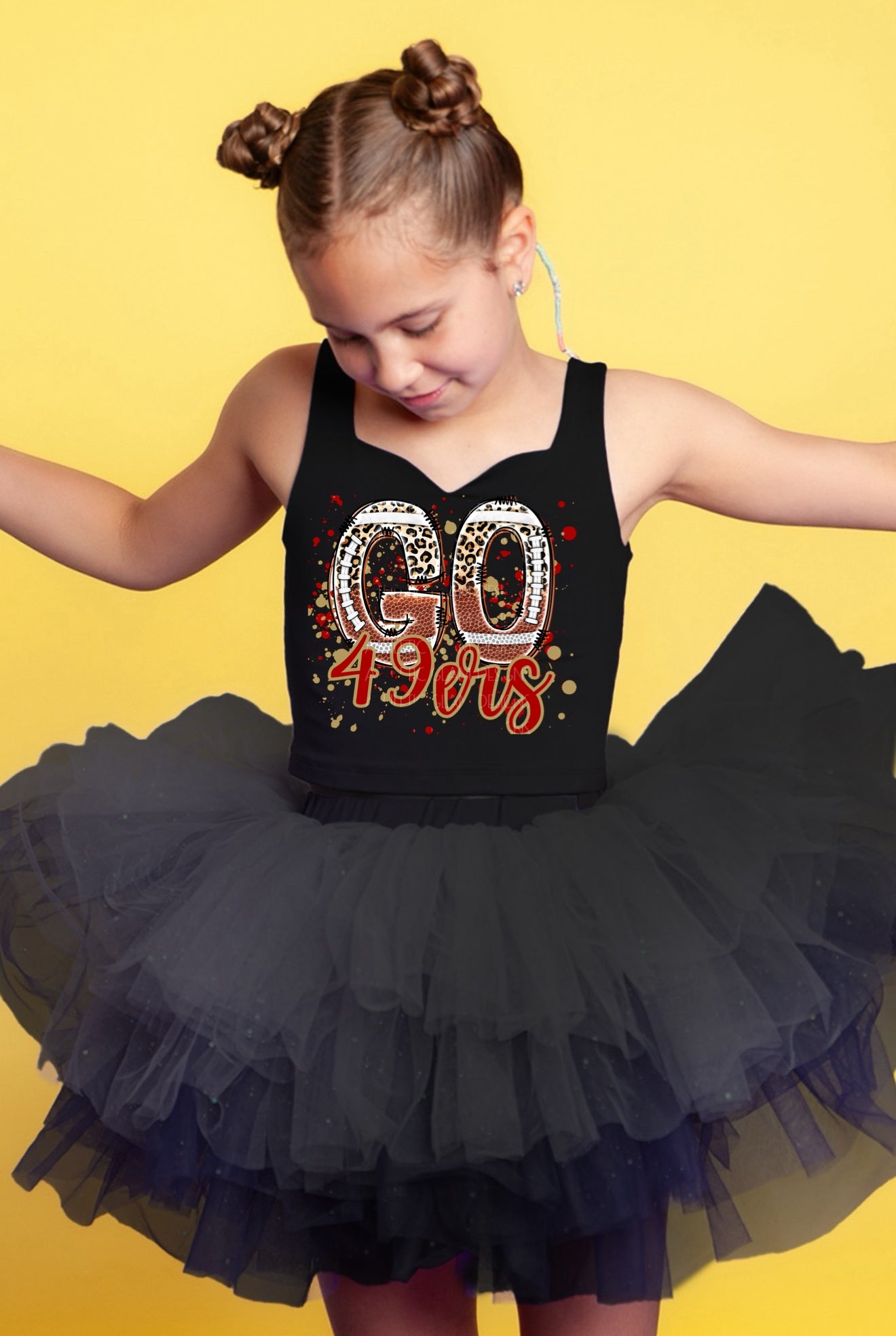 49ers two piece tutu set full coverage (select your design and tutu)