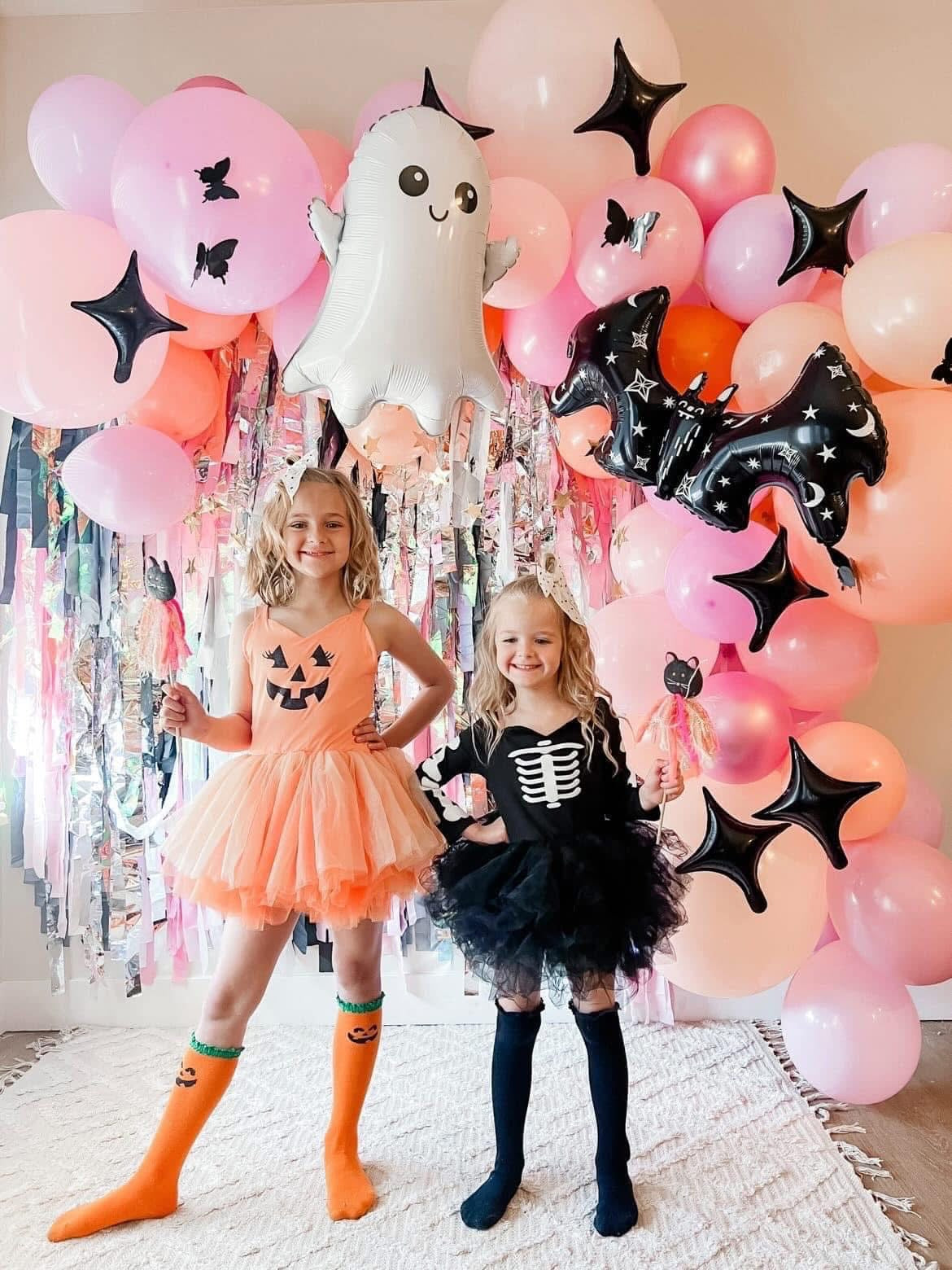 Orange pumpkin two piece tutu set glitter tulle