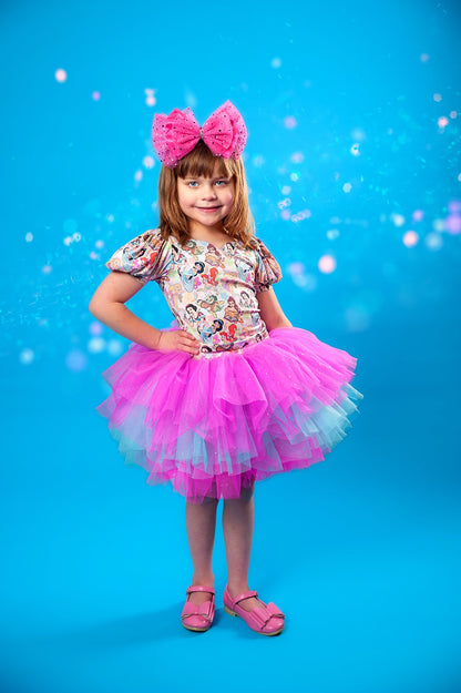 Princess puff sleeve two piece set