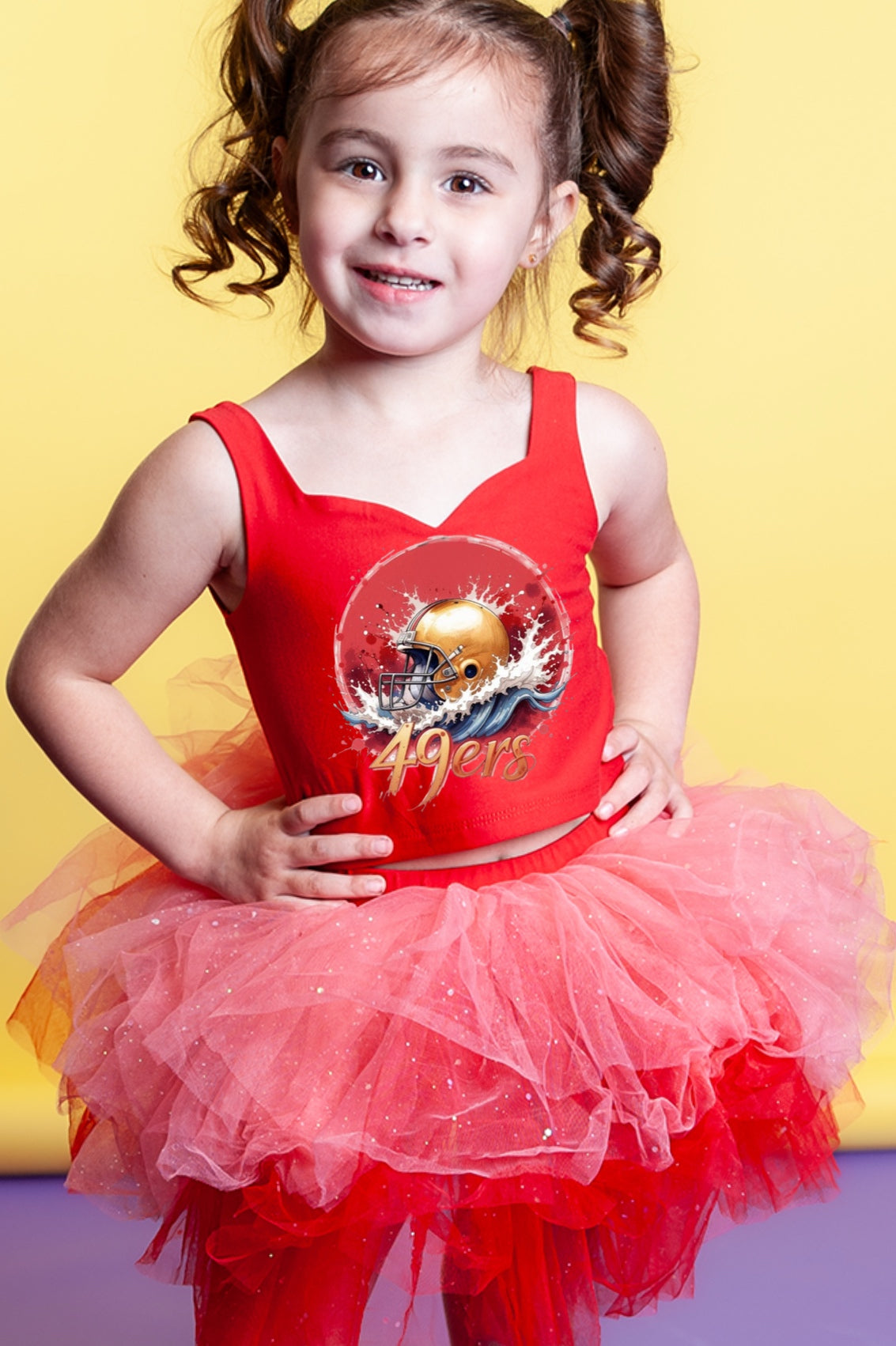 49ers two piece tutu set full coverage (select your design and tutu)