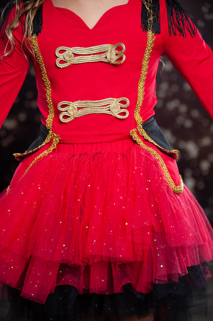 Red Nutcracker 3 piece tutu set