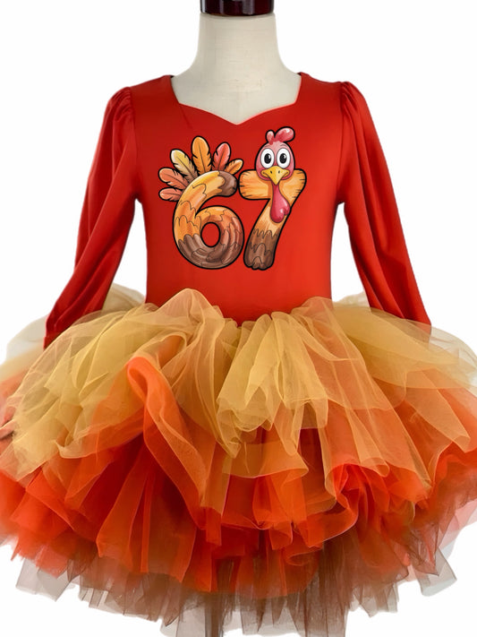 6 7 turkey rust one piece