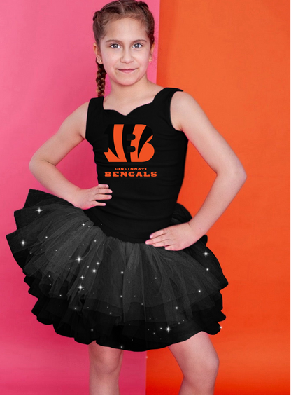 Bengals two piece tutu set full coverage (select your design and tutu)