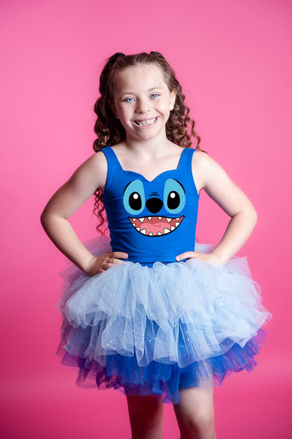 Stitch face Bamboo tutu set