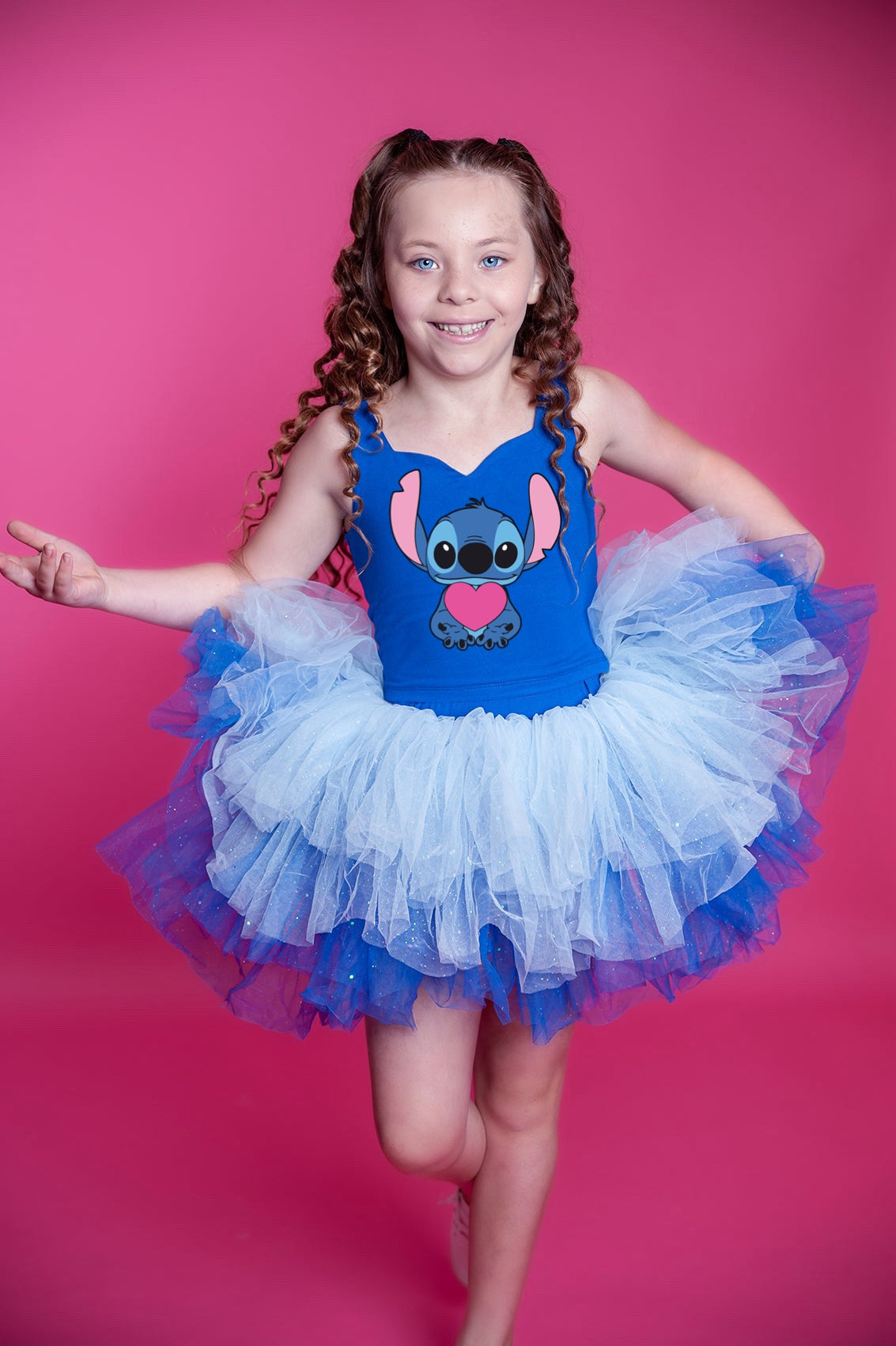 Stitch heart Bamboo tutu set