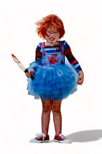 Load image into Gallery viewer, Chucky inspired tutu leotard
