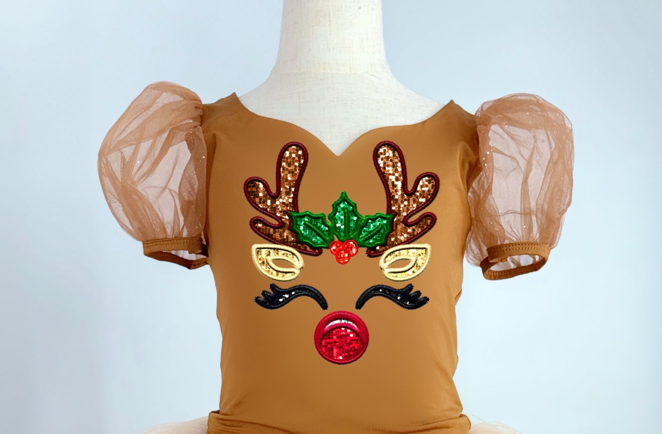 Brown tutu set Reindeer with options