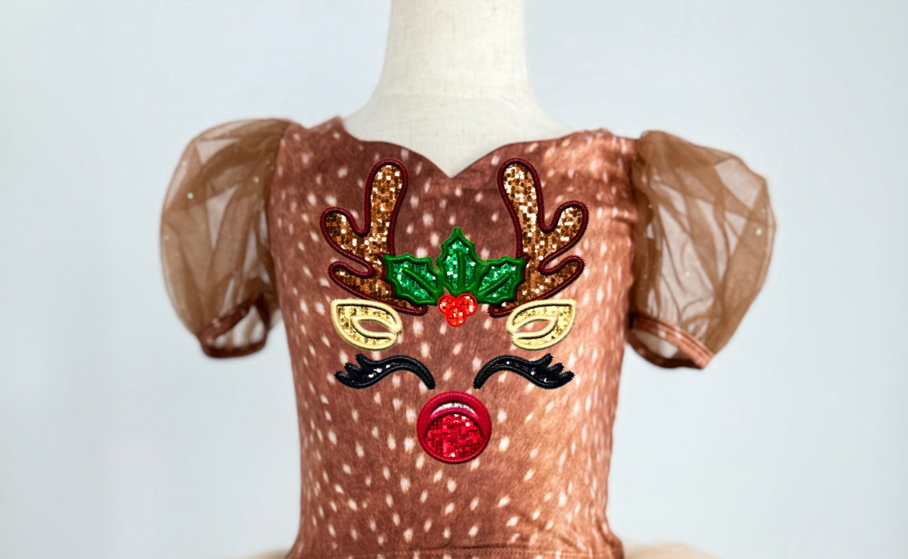 Brown tutu set Reindeer with options