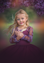 Load image into Gallery viewer, Plum lace soft tulle tutu Leo