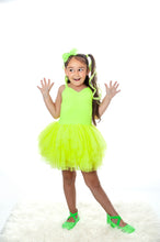 Load image into Gallery viewer, NEON GREEN SOFT TULLE TUTU LEOTARD
