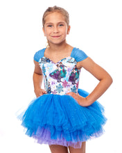 Load image into Gallery viewer, ice sisters hand drawn tutu leotard