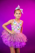 Load image into Gallery viewer, Duck Girl printed tulle tutu leo