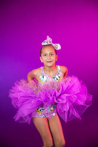 Duck Girl printed tulle tutu leo
