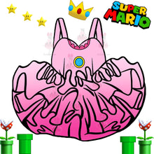 Load image into Gallery viewer, Peach dress inspired tutu leo