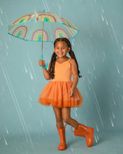 Load image into Gallery viewer, Spring orange pastel ombré soft tulle tutu leotard