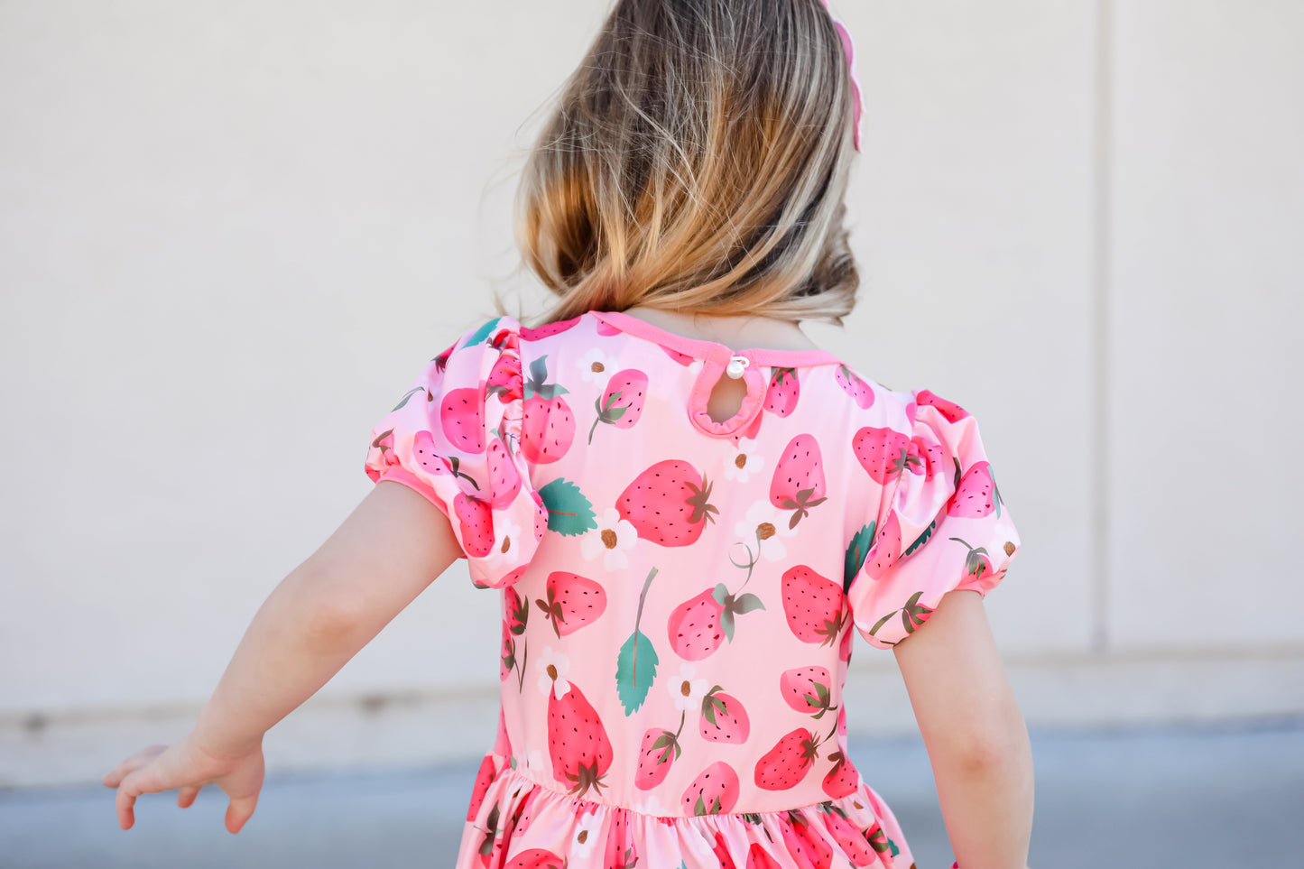 Strawberry vintage twirl dress
