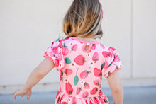 Load image into Gallery viewer, Strawberry vintage twirl dress
