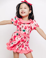 Load image into Gallery viewer, Strawberry vintage twirl dress