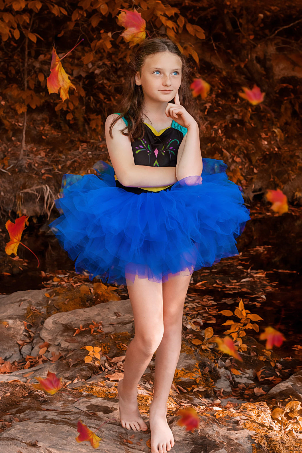Young ice sister inspired tutu leotard