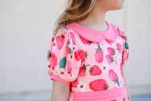 Load image into Gallery viewer, Strawberry vintage twirl dress